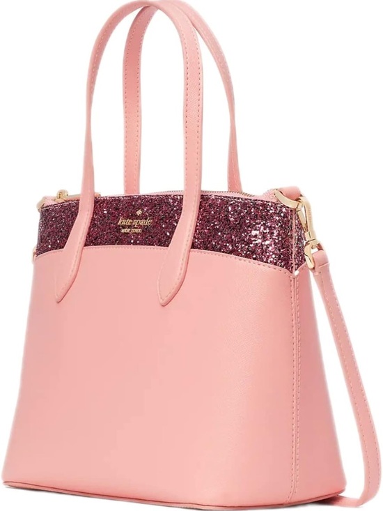kate spade Handbags - Kate Spade Flash Glitter Pink Satchel Crossbody Bag
